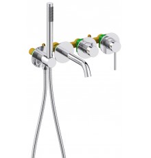 Timo 2314/00YSM Saona Смеситель для ванны настен., на 4 отв., встраиваемый, хром 2314/00YSM