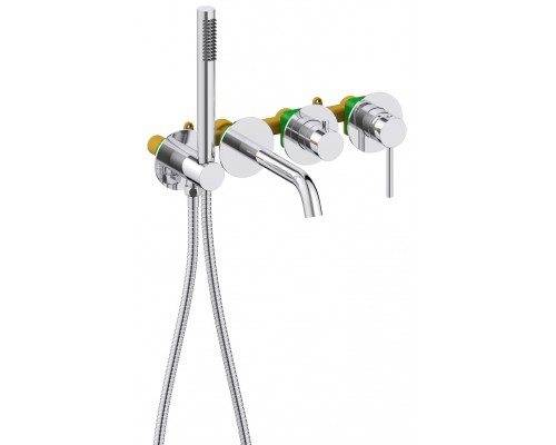 Timo 2314/00YSM Saona Смеситель для ванны настен., на 4 отв., встраиваемый, хром 2314/00YSM