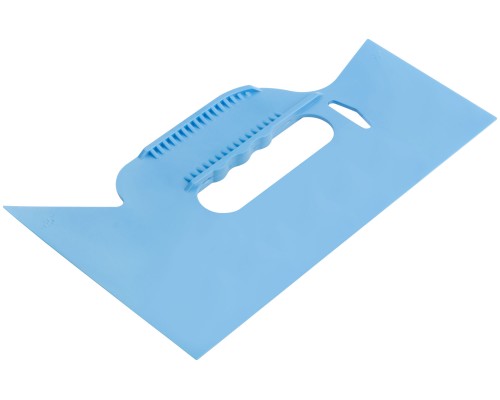 Шпатель прижимной, для разглаживания обоев, пластиковый, синий 255 мм