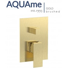 Смеситель для ванны и душа AQUAme Savona золотой AQM8808BG
