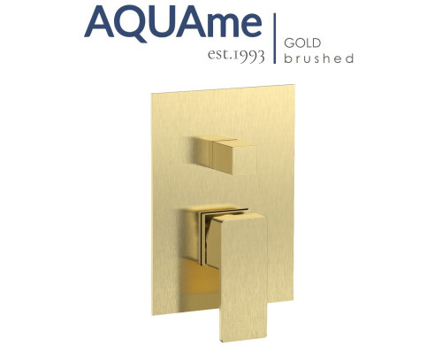 Смеситель для ванны и душа AQUAme Savona золотой AQM8808BG