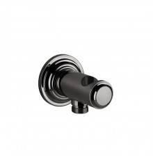 Gessi Venti20 Подвод воды с держателем ручного душа, цвет: Black Metal PVD. 65161#706