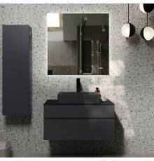 Мебель для ванной комнаты Raval Decent 80 антрацит, раковина 3050-112