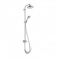 Hansgrohe Croma Душевая система Showerpipe: верхний душ 220 1jet, ручной душ, штанга для душа, держатель, цвет: хром. 27224000