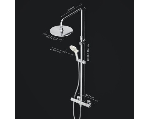 F0780464 Душевая система ShowerSpot с термостатом F0780464 Душевая система ShowerSpot с термостатом
