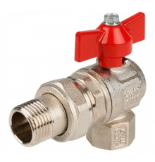 Кран шаровой Itap угловой с накидной гайкой полнопроходной (бабочка) ART 298 IDEAL 1  36360