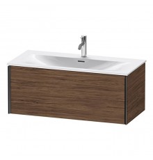 Duravit XViu Тумба подвесная 101x48x39.7см, с раковиной, 1 ящик, цвет: walnut dark/черный матовый. 2344100000,  XV40350B221