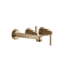 Gessi Venti20 Смеситель для ванны, встраиваемый, с переключателем на 2 положения, цвет: Warm Bronze Br. PVD. 65042#726