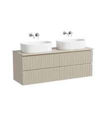 Тумба с раковиной Sancos Snob T 140, beige soft, столешница бежевая TT140A2, раковина CN6075