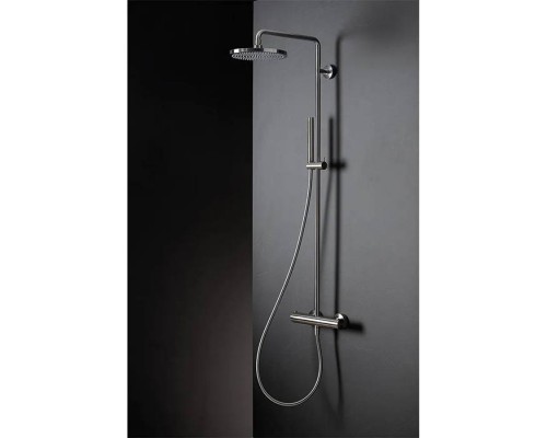 Almar Velvet Верхний душ 232*232 (без держателя) с функцией Velvet Rain, цвет: брашированная нержавейка 316. E044290.316