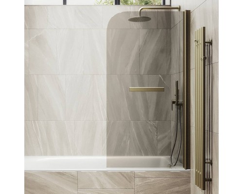 Шторка на ванну Maybahglass MGV-789-2 80x140, профиль бронза, стекло бронза