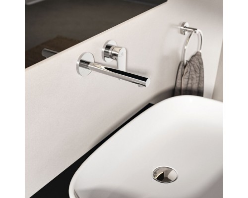 Ideal Standard Ceralife O Смеситель для раковины, настенный, излив: 18см., без донного клапана, для монтажа с A1313NU цвет: хром. BE019AA
