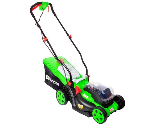 Газонокосилка аккумуляторная REDVERG RD-LM36-340/U (без акк, без з/у) + ЗУ 4А + 2 5Ач АКБ