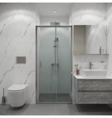 Душевая дверь в нишу Niagara Eco NG-631-9A, 90 см профиль хром, стекло прозрачное