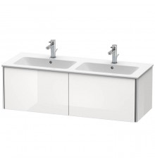 Duravit XSquare Тумба подвесная, 128х47.8х40см, с раковиной, с 2 выдв ящик, цвет: белый глянц. 2336130000,  XS407502222
