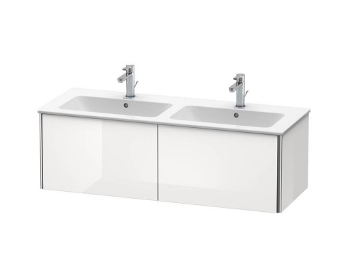 Duravit XSquare Тумба подвесная, 128х47.8х40см, с раковиной, с 2 выдв ящик, цвет: белый глянц. 2336130000, XS407502222 Duravit XSquare Тумба подвесная, 128х47.8х40см, с раковиной, с 2 выдв ящик, цвет: белый глянц. 2336130000, XS407502222