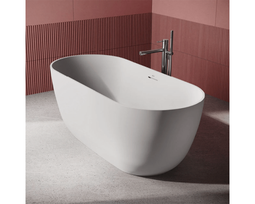 Jacuzzi Moorea Ванна отдельностоящая из акрила 170x75x60.5см, слив-перелив, сифон, регулир.ножки, цвет: белый матовый. MRA00000000