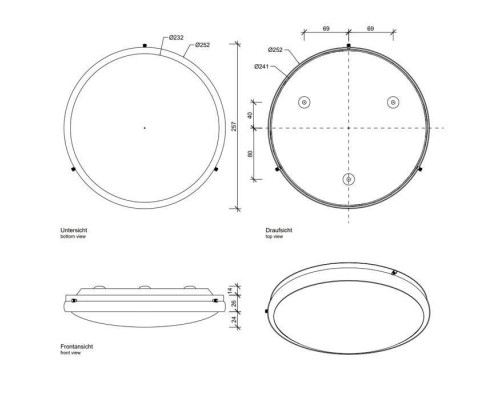 Decor Walther FIX 24 Светильник потолочный 24x6.5см, 1x R7s 78mm max. 100W, цвет: никель сатинированный. 0208834