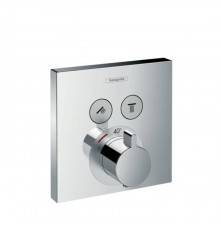Hansgrohe ShowerSelect Смеситель для душа, термостатический, 2 источника, внешняя часть, цвет: хром. 15763000