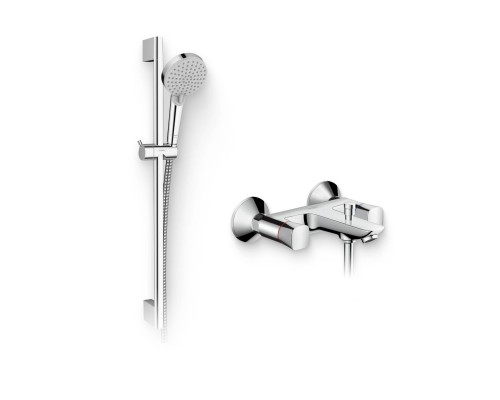 Душевой комплект Смеситель Hansgrohe Logis 71243000 + Гарнитур Vernis Blend 26275000 хром Душевой комплект Смеситель Hansgrohe Logis 71243000 + Гарнитур Vernis Blend 26275000 хром