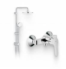 Душевой комплект Смеситель для душа Grohe BauEdge 23333000 + Стойка New Tempesta 27389002