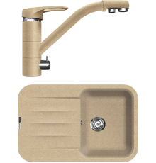 Комплект Мойка кухонная Lava L11.DUN dune + Смеситель SG05 DUN dune