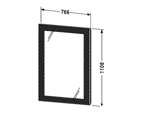 Duravit Cape Cod Зеркало с подсветкой 110.6x76.6x6см, цвет: белый. CC964100000 Duravit Cape Cod Зеркало с подсветкой 110.6x76.6x6см, цвет: белый. CC964100000