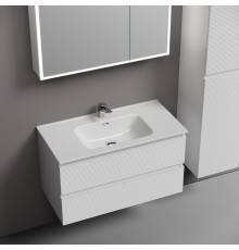 Тумба под раковину Sancos подвесная Folk 2я цв. Bianco FL90W
