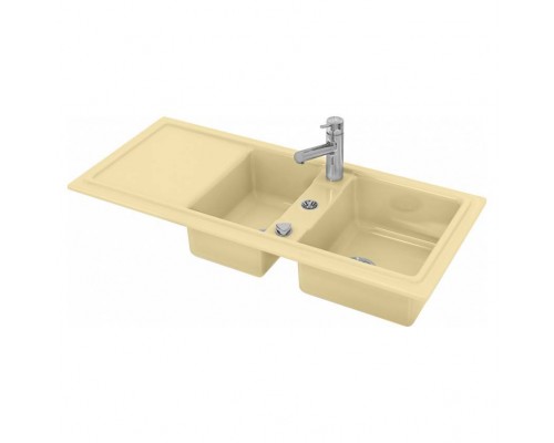 Duravit Cassia Кухонная мойка 116x51см., встраиваемая, цвет: бежевая. 7513111900 Duravit Cassia Кухонная мойка 116x51см., встраиваемая, цвет: бежевая. 7513111900