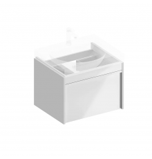 Тумба под раковину без столешницы KERAMA MARAZZI Modula 60 подвесная, глянцевая белая