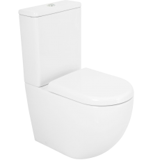 Унитаз-компакт Cezares Stylus CZR-152-CPR безободковый, крышка CZR-6045-SC с микролифтом