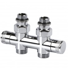 Узел прямой SR Rubinetterie Tondera 50 мм, запорный 1/2 х3/4Е, цвет хром 0692-1500C0E0