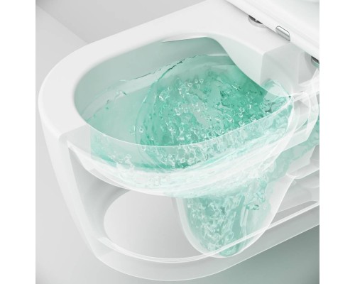 C8F1700MWSC Унитаз подвесной FlashClean с сиденьем микролифт, матовый C8F1700MWSC Унитаз подвесной FlashClean с сиденьем микролифт, матовый