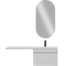 Мебель для ванной комнаты Vigo Urban 60 R 1 ящик, под стиральную машину, белая