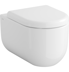 Унитаз подвесной VitrA Liquid 7321B403-0075 безободковый, с микролифтом, глянцевый белый
