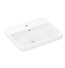 HG 60 162 450 Xuniva Q Раковина встраиваемая 550х450 с отверстием под смеситель и переливом, белый 60162450