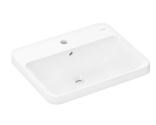 HG 60 162 450 Xuniva Q Раковина встраиваемая 550х450 с отверстием под смеситель и переливом, белый 60162450