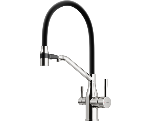 Смеситель для кухни Sancos Orta SC4008BN с гибким изливом, брашированный никель