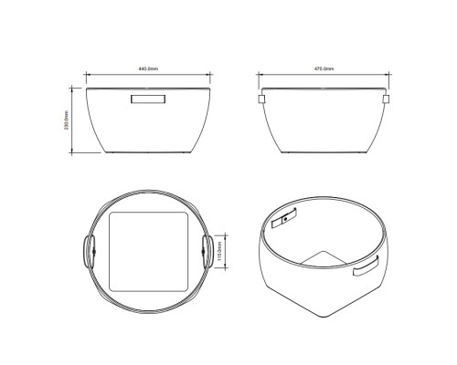 Decor Walther Basket KORB Коробка универсальная 47x44х23см., настольная, цвет: ротанг темный. 0941192 Decor Walther Basket KORB Коробка универсальная 47x44х23см., настольная, цвет: ротанг темный. 0941192