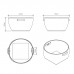 Decor Walther Basket KORB Коробка универсальная 47x44х23см., настольная, цвет: ротанг темный. 0941192