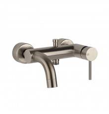 Gessi Emporio Via tortona Смеситель для ванны,, подвесной, с автоматическим переключателем ванна-душ, цвет: Finox Brushed Nickel. 18613#149