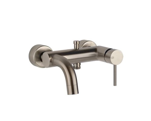 Gessi Emporio Via tortona Смеситель для ванны,, подвесной, с автоматическим переключателем ванна-душ, цвет: Finox Brushed Nickel. 18613#149 Gessi Emporio Via tortona Смеситель для ванны,, подвесной, с автоматическим переключателем ванна-душ, цвет: Finox Brushed Nickel. 18613#149