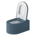 Duravit Millio Унитаз подвесной, 37х57см.,  декор Pattern, крепление в компл., цвет: синий матовый. 250609FB