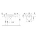Duravit Vitrium Раковина 46см., накладная, 1 отв., круглая, без перелива, цвет: белый матовый. 2662463271