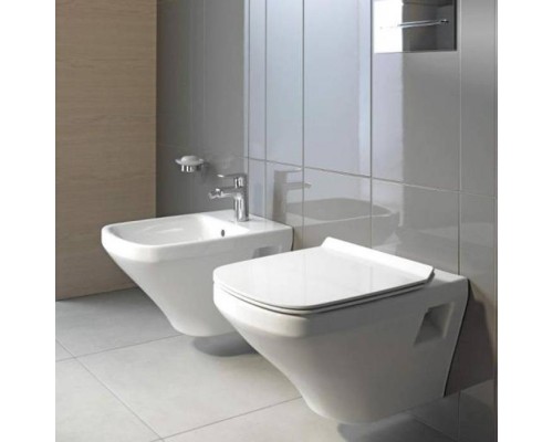 Duravit DuraStyle Биде подвесное с перел., с 1 отв. под смес., вкл. крепление Durafix, 37x54см,. 2282150000