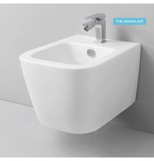 Artceram A16 Биде подвесное 36х52см., 1 отв., saniglaze, с креплениями, цвет: белый матовый. ASB004 05 00