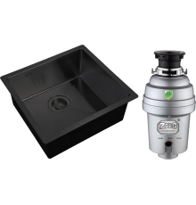Комплект Мойка кухонная Zorg Light ZL R 480440 GRAFIT + Измельчитель Inox D ZR-56 D