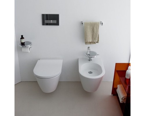 Laufen Kartell Биде подвесное 54.5х37х29см, с 1 отв. под смеситель, без боковых отв, с покр. LLC, цвет: белый. 8.3033.1.400.302.1