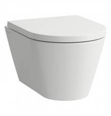 Laufen Kartell Унитаз подвесной, 49x37x43см., безободковый, цвет: белый матовый. 8.2033.3.757.000.1