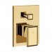 Gessi Eleganza Встраиваемый однорычажный смеситель с автоматическим переключателем ванна/душ, внешняя часть, цвет: золото. 46079#080